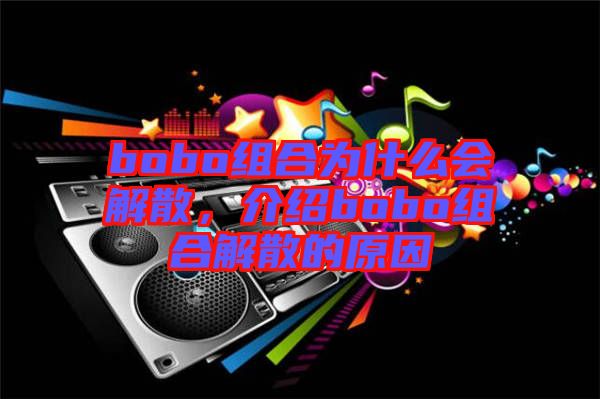 bobo組合為什么會解散，介紹bobo組合解散的原因
