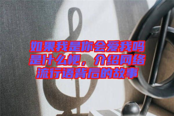 如果我是你會(huì)愛(ài)我嗎是什么梗，介紹網(wǎng)絡(luò)流行語(yǔ)背后的故事