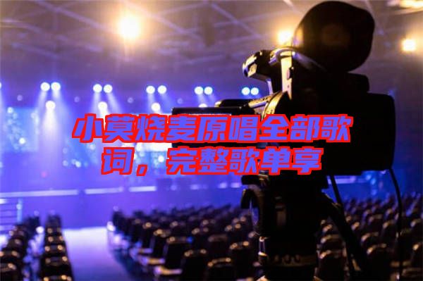 小莫燒麥原唱全部歌詞，完整歌單享