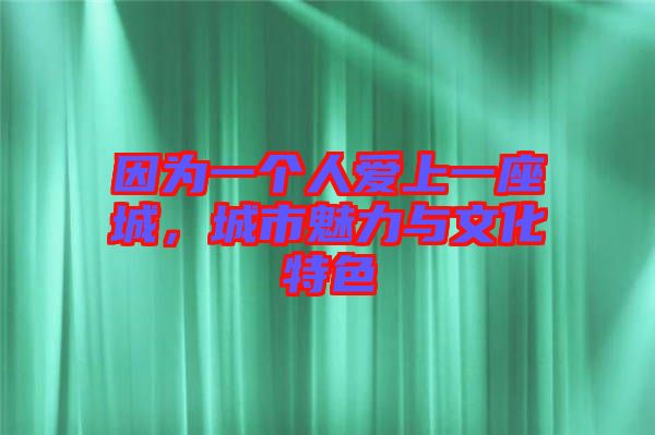 因?yàn)橐粋€(gè)人愛(ài)上一座城，城市魅力與文化特色