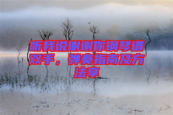 聽我說謝謝你鋼琴譜雙手，彈奏指南及方法享