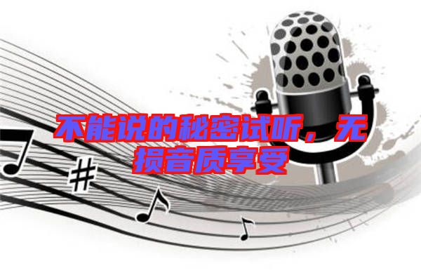 不能說的秘密試聽，無損音質(zhì)享受