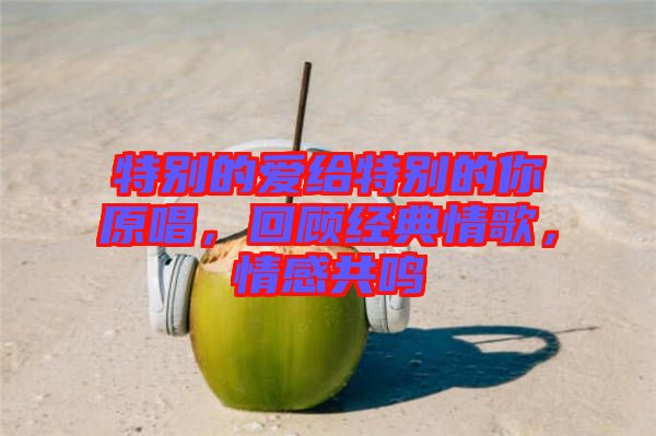 特別的愛給特別的你原唱，回顧經(jīng)典情歌，情感共鳴