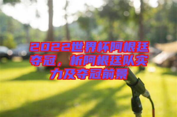 2022世界杯阿根廷奪冠，析阿根廷隊實力及奪冠前景