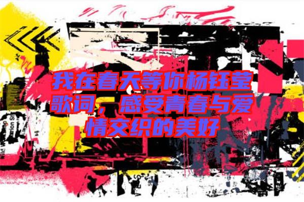 我在春天等你楊鈺瑩歌詞，感受青春與愛情交織的美好