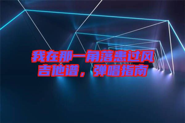 我在那一角落患過風(fēng)吉他譜，彈唱指南
