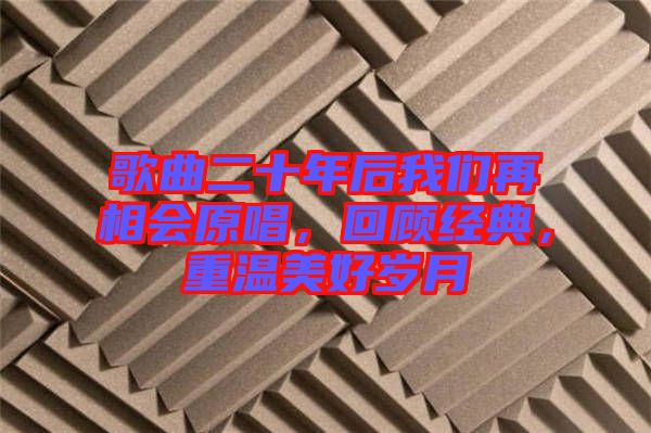 歌曲二十年后我們?cè)傧鄷?huì)原唱，回顧經(jīng)典，重溫美好歲月