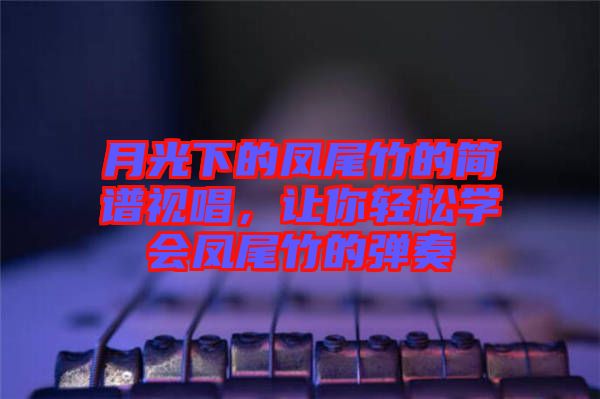 月光下的鳳尾竹的簡譜視唱，讓你輕松學會鳳尾竹的彈奏