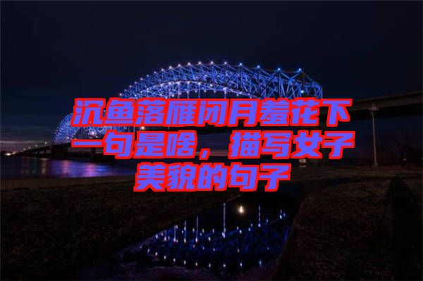 沉魚(yú)落雁閉月羞花下一句是啥，描寫(xiě)女子美貌的句子