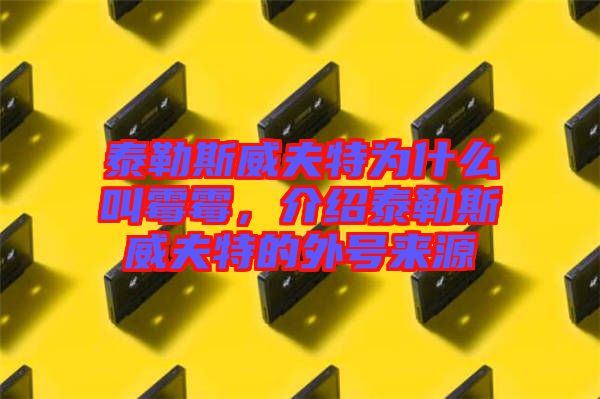 泰勒斯威夫特為什么叫霉霉，介紹泰勒斯威夫特的外號來源