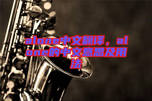 alone中文翻譯，alone的中文意思及用法