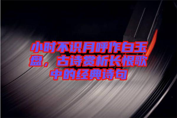 小時(shí)不識月呼作白玉盤，古詩賞析長恨歌中的經(jīng)典詩句