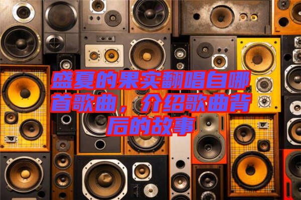 盛夏的果實翻唱自哪首歌曲，介紹歌曲背后的故事