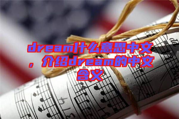 dream什么意思中文，介紹dream的中文含義