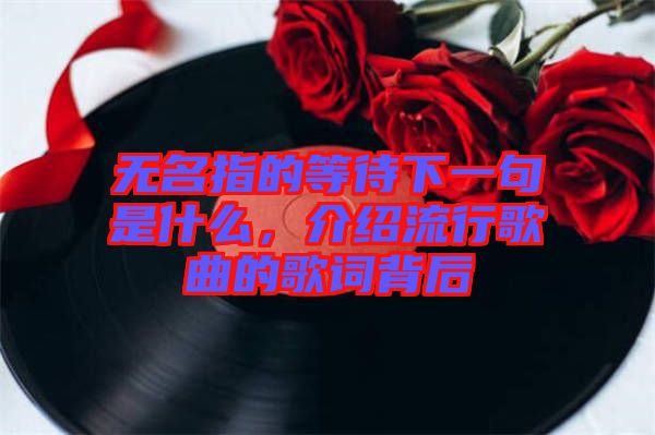 無名指的等待下一句是什么，介紹流行歌曲的歌詞背后