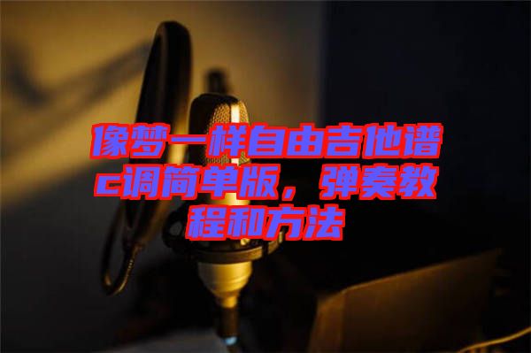 像夢一樣自由吉他譜c調(diào)簡單版，彈奏教程和方法