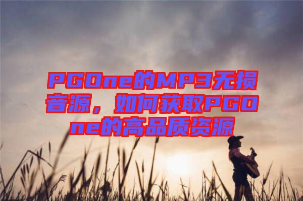 PGOne的MP3無(wú)損音源，如何獲取PGOne的高品質(zhì)資源