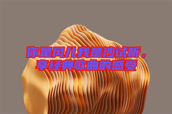 你是風(fēng)兒我是沙試聽(tīng)，享經(jīng)典歌曲的感受