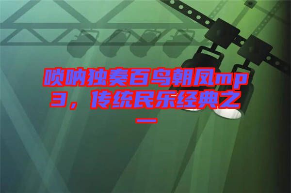嗩吶獨(dú)奏百鳥朝鳳mp3，傳統(tǒng)民樂經(jīng)典之一