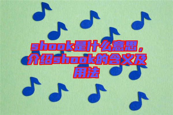 shook是什么意思，介紹shook的含義及用法