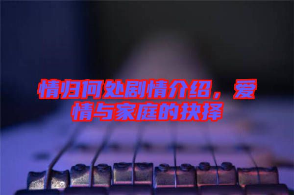 情歸何處劇情介紹，愛情與家庭的抉擇