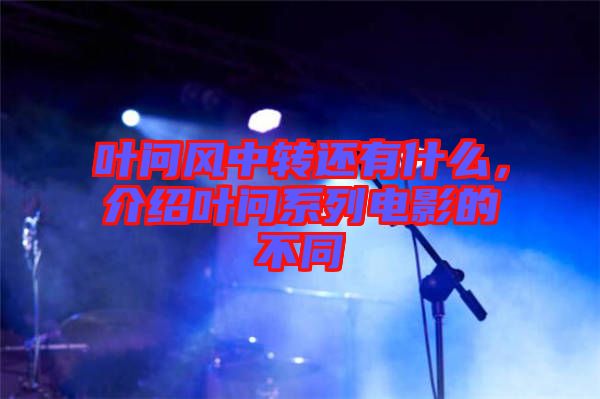 葉問風(fēng)中轉(zhuǎn)還有什么，介紹葉問系列電影的不同