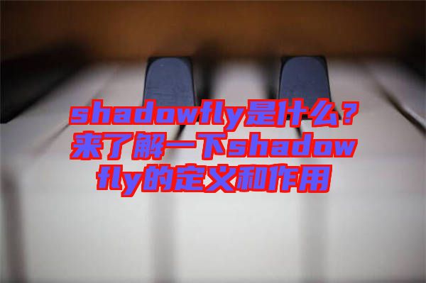 shadowfly是什么？來(lái)了解一下shadowfly的定義和作用