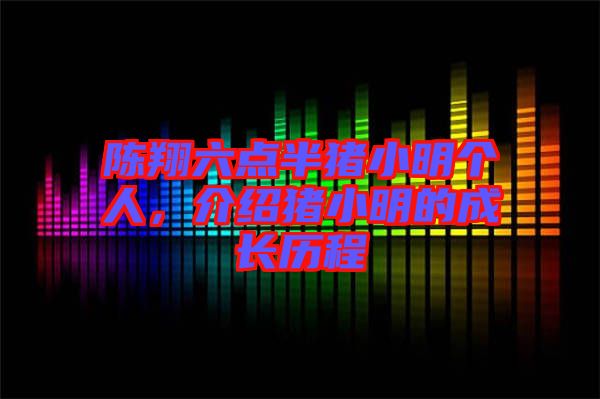 陳翔六點半豬小明個人，介紹豬小明的成長歷程
