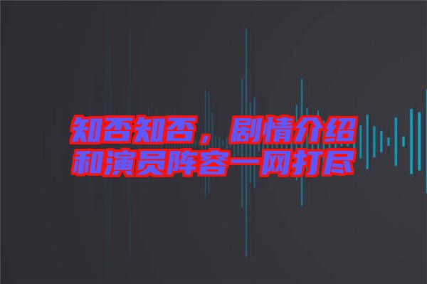 知否知否，劇情介紹和演員陣容一網(wǎng)打盡