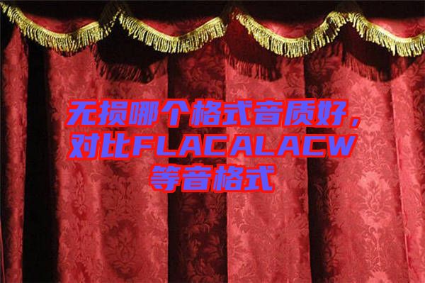 無損哪個(gè)格式音質(zhì)好，對(duì)比FLACALACW等音格式