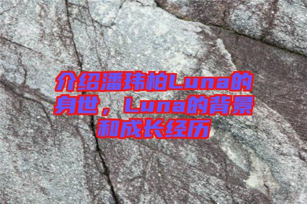 介紹潘瑋柏Luna的身世，Luna的背景和成長經(jīng)歷