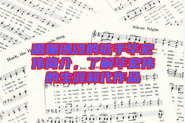唱珊瑚頌的歌手畢宏偉簡(jiǎn)介，了解畢宏偉的生涯和代作品