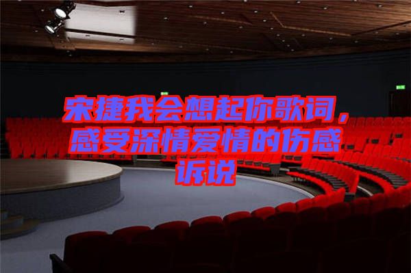 宋捷我會(huì)想起你歌詞，感受深情愛情的傷感訴說