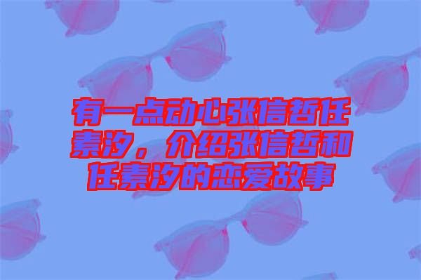 有一點(diǎn)動(dòng)心張信哲任素汐，介紹張信哲和任素汐的戀愛(ài)故事