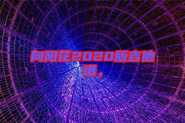 向陽花2020版吉他譜，
