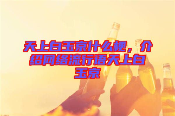 天上白玉京什么梗，介紹網(wǎng)絡(luò)流行語(yǔ)天上白玉京