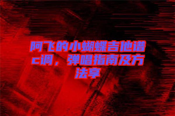 阿飛的小蝴蝶吉他譜c調(diào)，彈唱指南及方法享