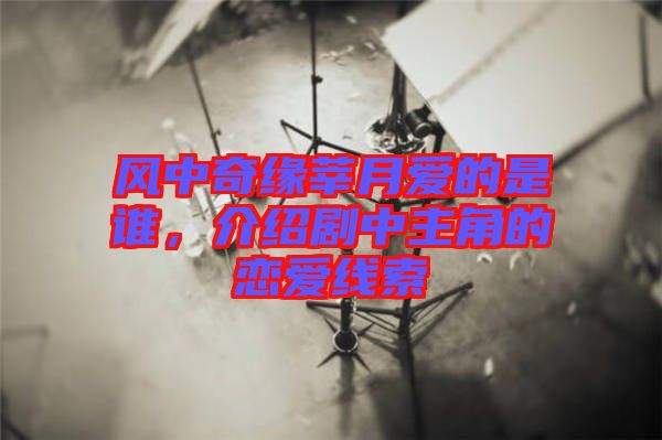 風(fēng)中奇緣莘月愛的是誰，介紹劇中主角的戀愛線索