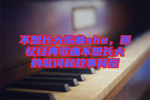 不想長(zhǎng)大歌曲she，回憶經(jīng)典歌曲不想長(zhǎng)大的歌詞和故事背后