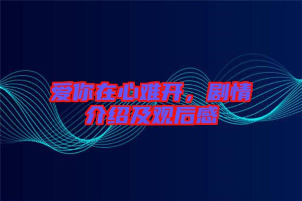 愛你在心難開，劇情介紹及觀后感