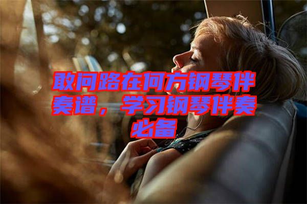 敢問路在何方鋼琴伴奏譜，學習鋼琴伴奏必備