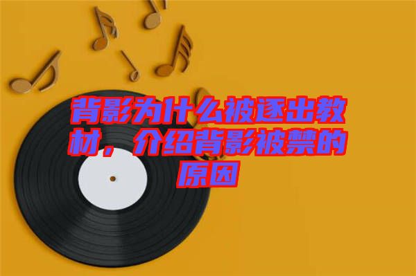 背影為什么被逐出教材，介紹背影被禁的原因