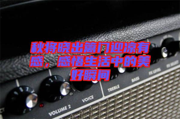 秋將曉出籬門(mén)迎涼有感，感悟生活中的美好瞬間