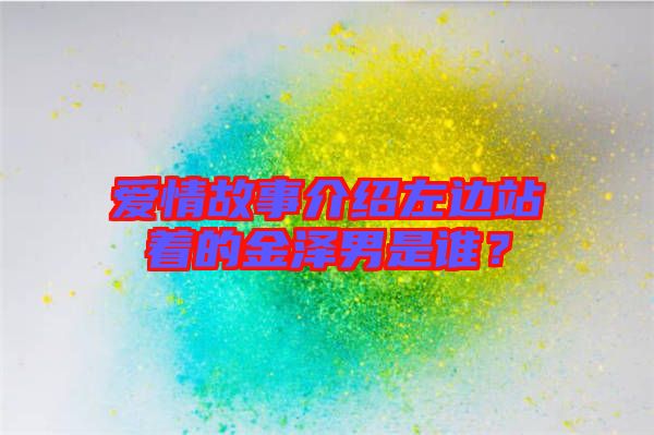 愛情故事介紹左邊站著的金澤男是誰？