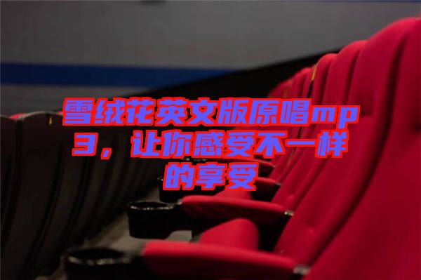 雪絨花英文版原唱mp3，讓你感受不一樣的享受