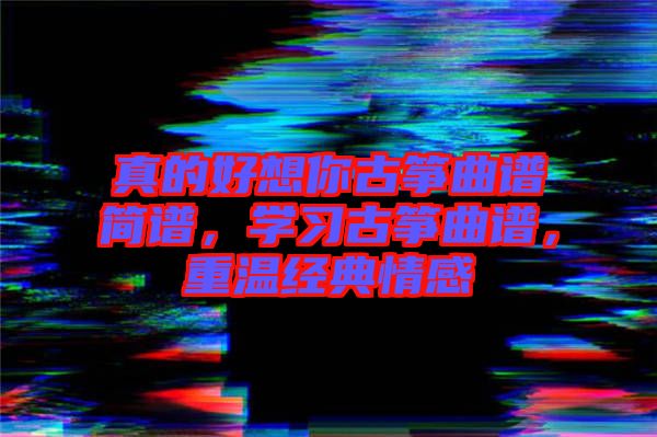 真的好想你古箏曲譜簡譜，學習古箏曲譜，重溫經(jīng)典情感