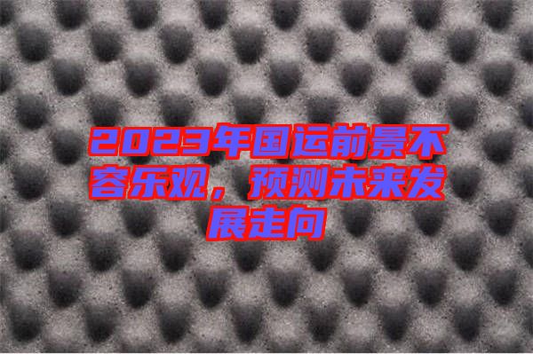 2023年國運前景不容樂觀，預(yù)測未來發(fā)展走向