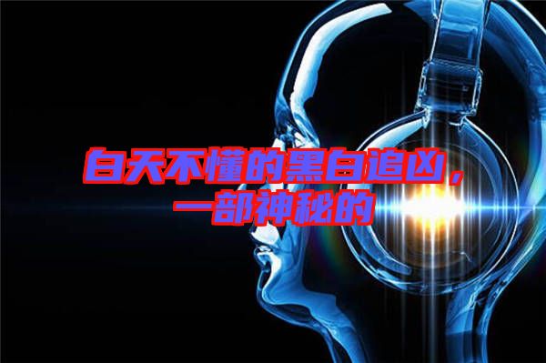 白天不懂的黑白追兇，一部神秘的