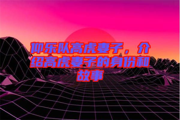 仰樂隊(duì)高虎妻子，介紹高虎妻子的身份和故事