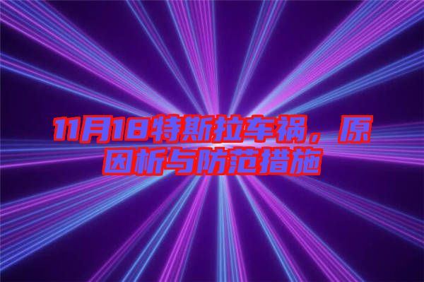 11月18特斯拉車禍，原因析與防范措施